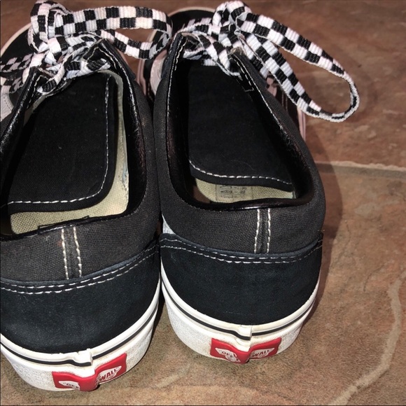 Black VANS off the Wall Sneakers Skate Shoes - Picture 3 of 5